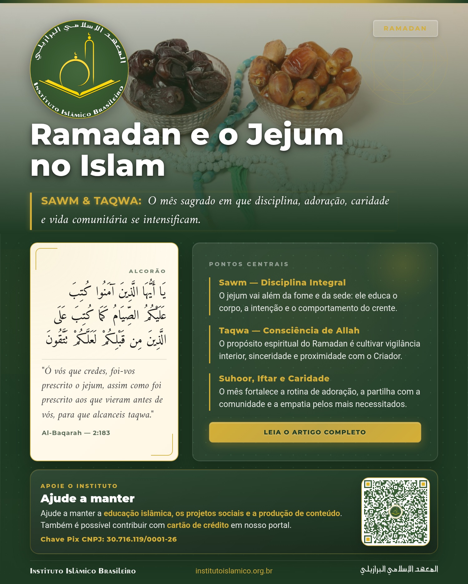 Ramadan e o Jejum no IslamRamadan e o Jejum no Islam